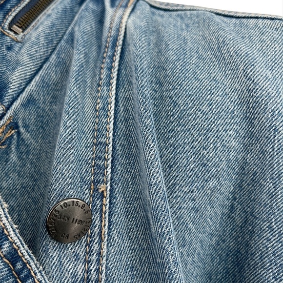 Anthropologie Current/Ellliot Crosby Distressed Denim Jacket Size 2, US M - Picture 8 of 13
